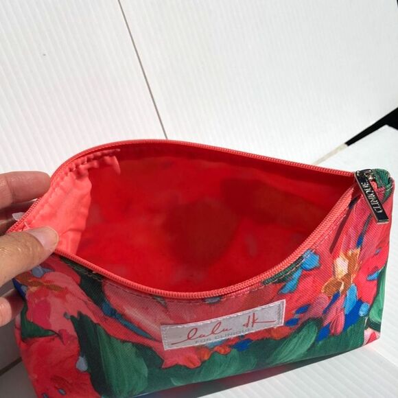 Watercolor Abstract CLINIQUE Cosmetic Bag Floral Zipper 10 x 6 x 2.5 inches - Picture 10 of 12